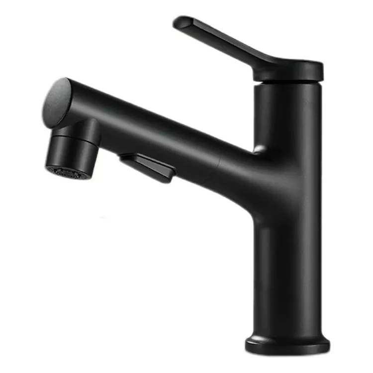 Grifo mezclador cilíndrico extraíble para lavabo
