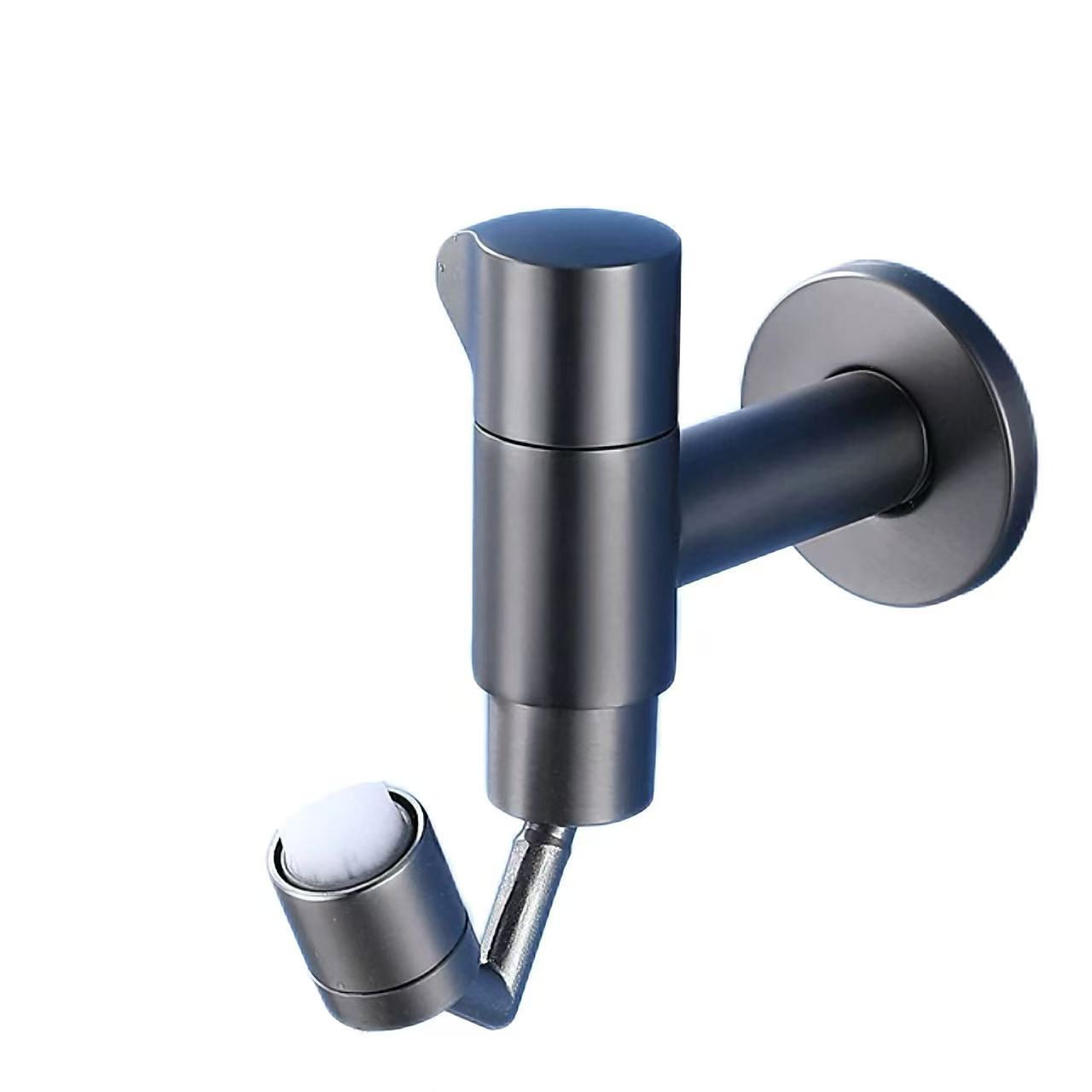 Grifo universal para fregadero con trapeador gris pistola