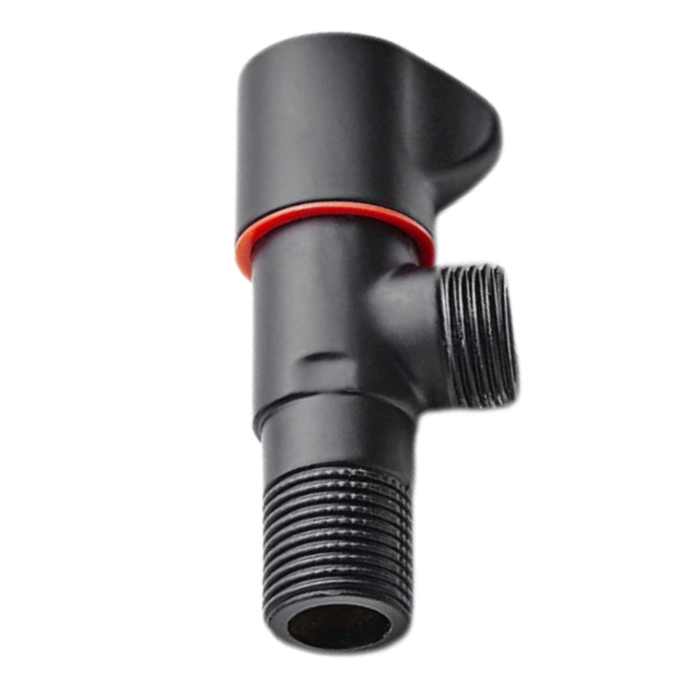 Sistema universal de válvula de parada de agua fría y caliente con válvula de ángulo gris bronce