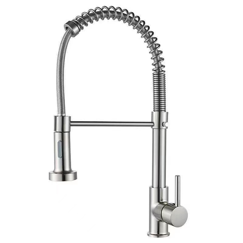 Grifo frío y caliente giratorio universal de resorte de cocina