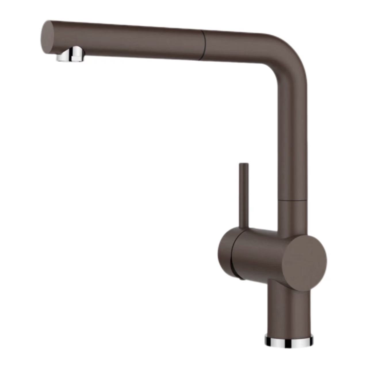 Grifo de cocina giratorio extraíble minimalista en forma de L Grifo de cocina giratorio extraíble minimalista en forma de L