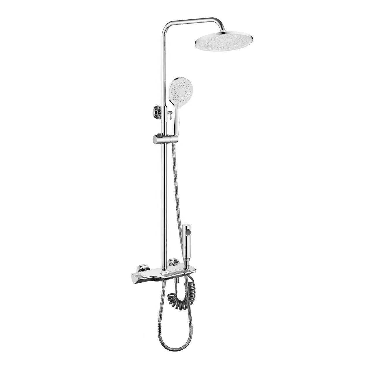 Juego de ducha fría y caliente con llave de piano