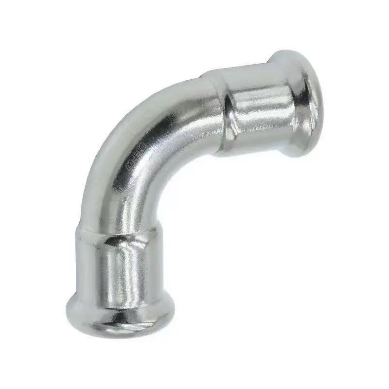 Codo de 90 grados de abrazadera única