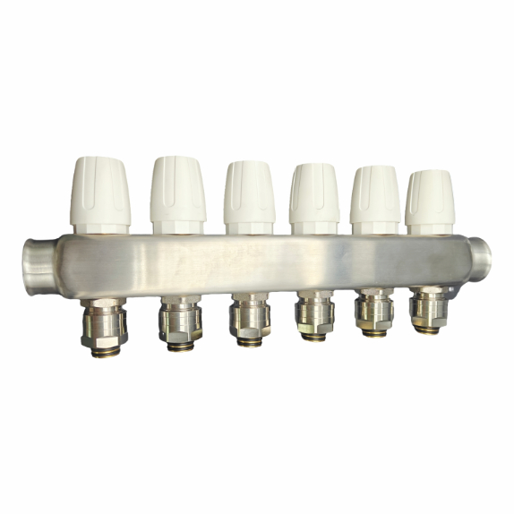Colector de acero inoxidable con control de temperatura inteligente