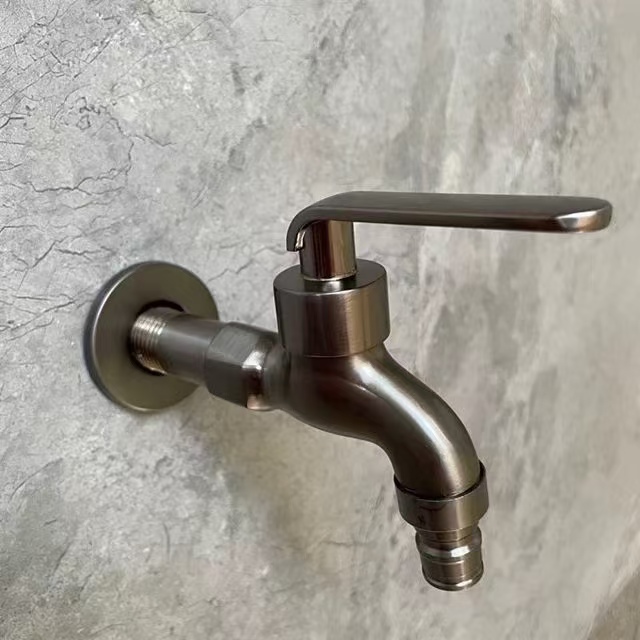 Grifo de apertura rápida cepillado de acero inoxidable